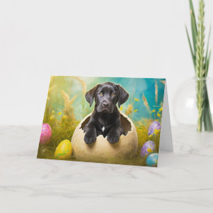 Cartes Pour Fêtes Annuelles Chien Labrador noir