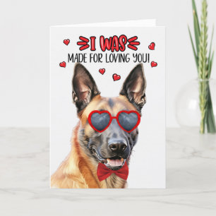 Cartes Pour Fêtes Annuelles Chien Malinois belge fait pour vous aimer Valentin