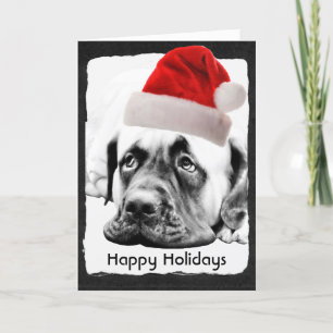 Cartes Pour Fêtes Annuelles Chien mignon de mastiff