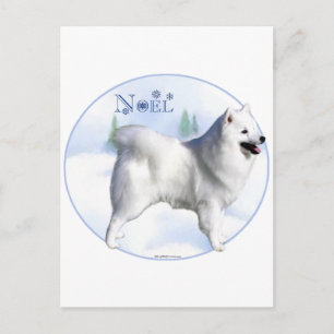 Cartes Pour Fêtes Annuelles Chien Noel Eskimo Américain