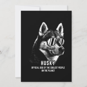 Cartes Pour Fêtes Annuelles Chien officiel Sibérien Husky
