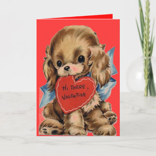 CARTES POUR FÊTES ANNUELLES CHIEN POPY VALENTINES - JOURNÉE VALENTINES - VALEN