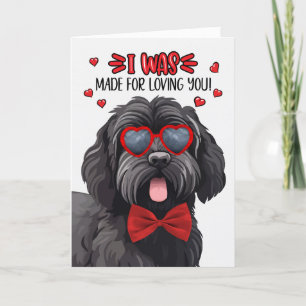 Cartes Pour Fêtes Annuelles Chien russe Terrier noir qui t'aime Valentine
