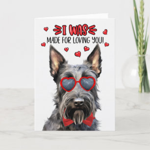Cartes Pour Fêtes Annuelles Chien Terrier écossais fait pour vous aimer Valent