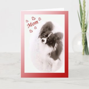 Cartes Pour Fêtes Annuelles Chien Valentine de Papillon pour la maman