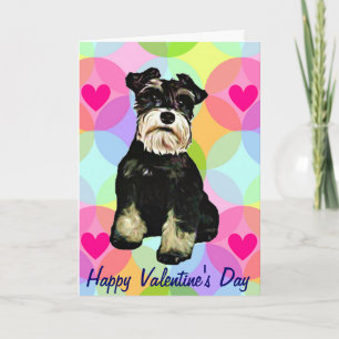 Cartes Pour Fêtes Annuelles Chien Valentine Schnauzer
