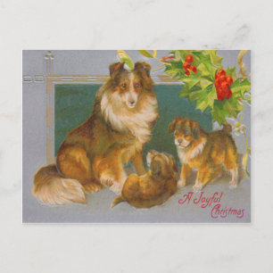 Cartes Pour Fêtes Annuelles Chiens à Noël