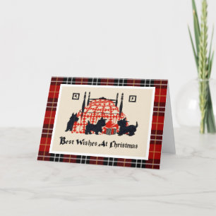 Cartes Pour Fêtes Annuelles Chiens de Noël vintage