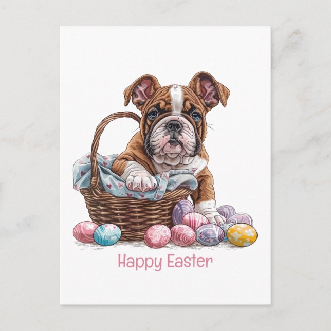 Cartes Pour Fêtes Annuelles Chiens de Pâques (Devant)