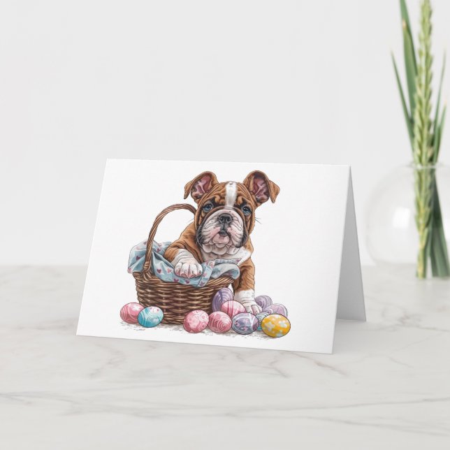 Cartes Pour Fêtes Annuelles Chiens de Pâques (Devant)