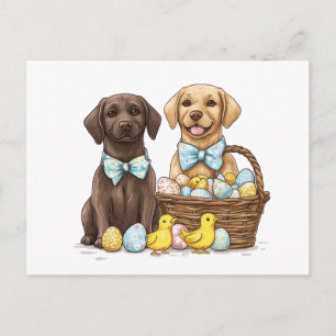 Cartes Pour Fêtes Annuelles Chiens Labrador Retriever de Pâques