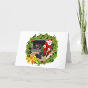 Cartes Pour Fêtes Annuelles Chiens Scottie à Noël