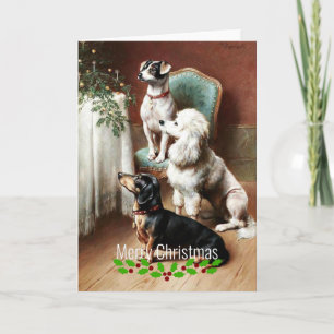 Cartes Pour Fêtes Annuelles Chiens - Un Noël, oeuvre de Carl Reichert