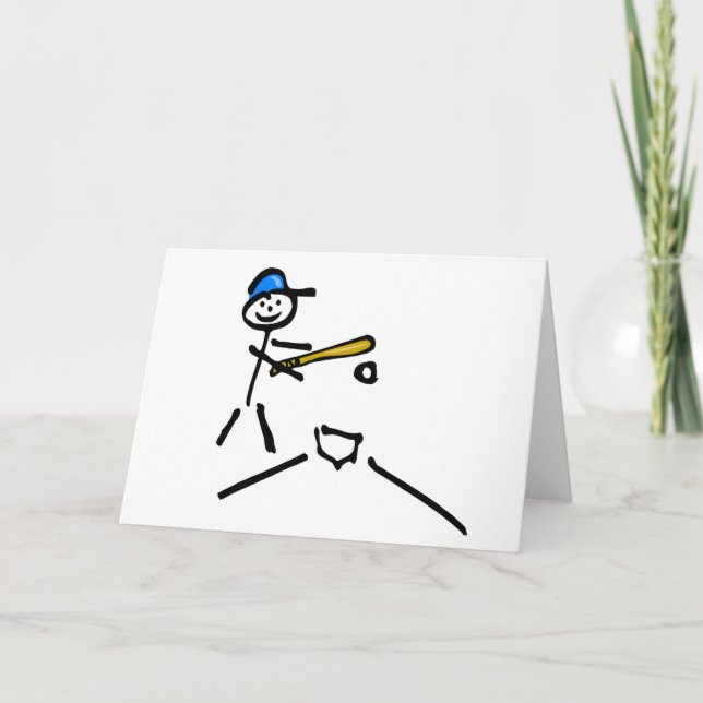 Cartes Pour Fêtes Annuelles Chiffre de baseball (Devant)