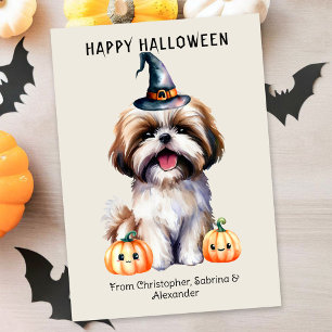 Cartes Pour Fêtes Annuelles Chih Tzu Chien Heureux Halloween