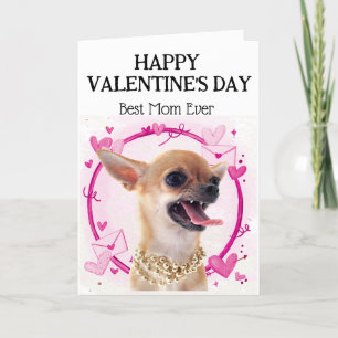Cartes Pour Fêtes Annuelles Chihuahua en colère Meilleure maman personnalisée 