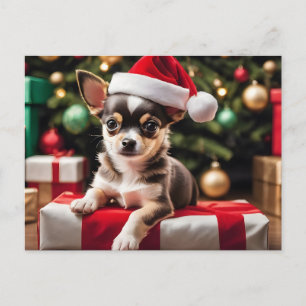 Cartes Pour Fêtes Annuelles Chihuahua Noël Chiot