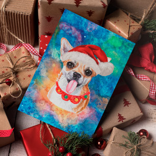 Cartes Pour Fêtes Annuelles Chihuahua Race de Chien Noël