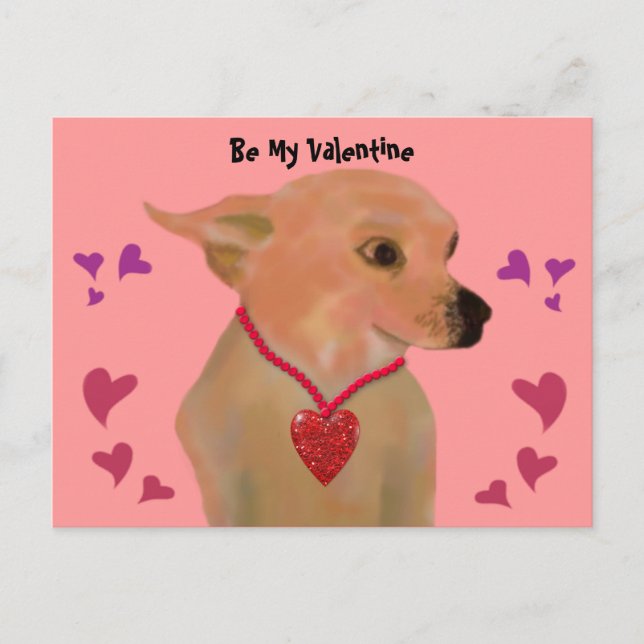 Cartes Pour Fêtes Annuelles Chihuahua Valentine Hearts (Devant)