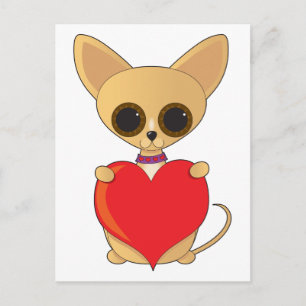 Cartes Pour Fêtes Annuelles Chihuahua valentineChihuahua Valentine