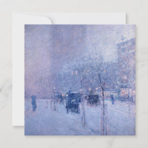 Cartes Pour Fêtes Annuelles Childe Hassam - Fin de l'après-midi, New York, hiv