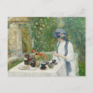 Cartes Pour Fêtes Annuelles Childe Hassam - French Tea Garden