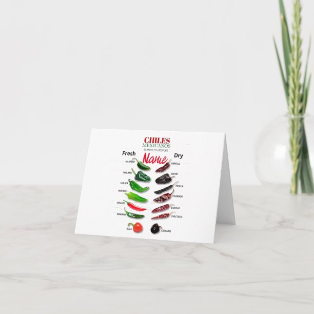 Cartes Pour Fêtes Annuelles Chiles Fresh and Dry Thunder_Cove (Devant)