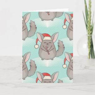 Cartes Pour Fêtes Annuelles chinchillas de noël