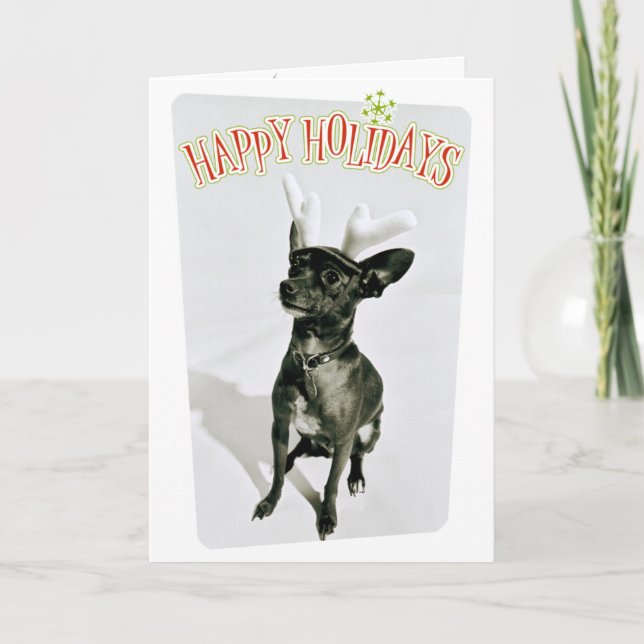 Cartes Pour Fêtes Annuelles Chiot 2005 de Noël (Devant)