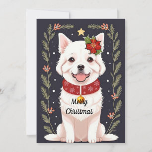 Cartes Pour Fêtes Annuelles Chiot de vacances