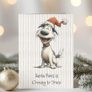 Cartes Pour Fêtes Annuelles Chiot Fantaisiste Chien Original