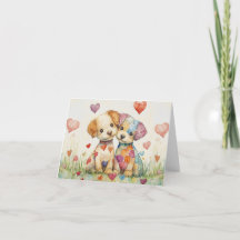 Chiots Patchwork pour la Saint-Valentin