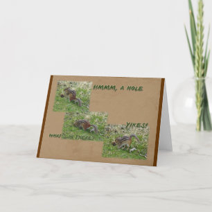 Cartes Pour Fêtes Annuelles Chipmunk oriental - Tamias striatus - YIKES