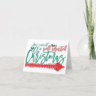 Cartes Pour Fêtes Annuelles Chiropratique de Noël bien ajusté
