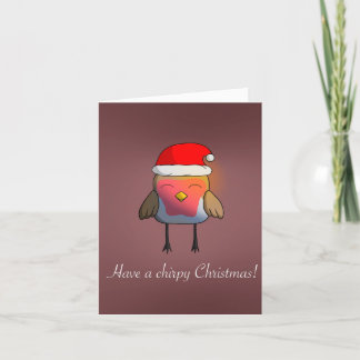 Cartes Pour Fêtes Annuelles Chirpy Christmas Folded Holiday Card