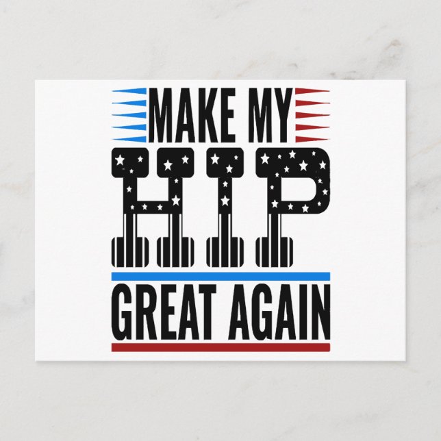 Cartes Pour Fêtes Annuelles Chirurgie de hanche (Devant)