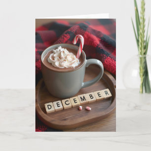 Cartes Pour Fêtes Annuelles Chocolat chaud de Noël avec Sucre de canne