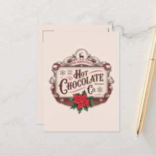 Cartes Pour Fêtes Annuelles Chocolat chaud de Noël festif ajouter le message