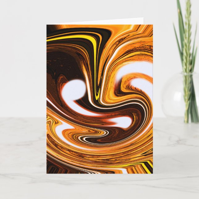 Cartes Pour Fêtes Annuelles Chocolat orange (Devant)