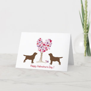 Cartes Pour Fêtes Annuelles Chocolat Valentine du Labrador
