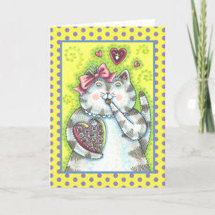 CARTES POUR FÊTES ANNUELLES CHOCOLATS DE L'ADMIRATEUR SECRET DE KITTEN, VALENT