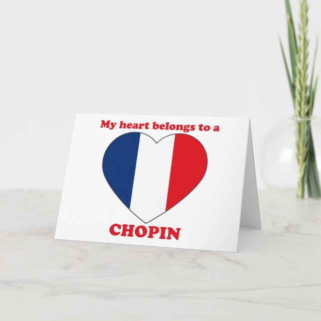 Cartes Pour Fêtes Annuelles Chopin (Devant)