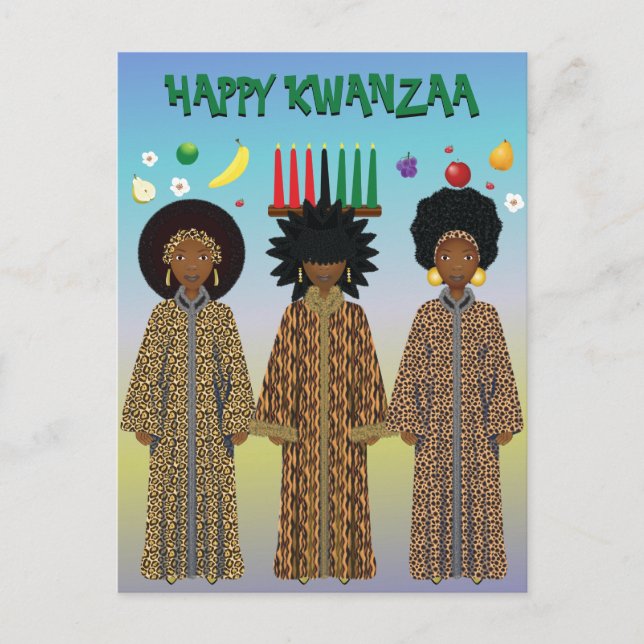 Cartes Pour Fêtes Annuelles Chorale afro-américaine Kwanzaa (Devant)