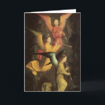 Cartes Pour Fêtes Annuelles Chorale des anges de Simon Marmion, Art Renaissanc<br><div class="desc">Détail d'une chorale d'anges; le volet gauche du retable de St Bertin (1459) de Simon Marmion (1425-1489) est une peinture religieuse vintage de l'époque de la Renaissance. Trois magnifiques musiciens anges jouant de la musique sur leurs instruments de musique (flûtes) en volant. Design festif à utiliser pendant la période des...</div>