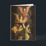 Cartes Pour Fêtes Annuelles Chorale des anges de Simon Marmion, Art Renaissanc<br><div class="desc">Détail d'une chorale d'anges; le volet gauche du retable de St Bertin (1459) de Simon Marmion (1425-1489) est une peinture religieuse vintage de l'époque de la Renaissance. Trois magnifiques musiciens anges jouant de la musique sur leurs instruments de musique (flûtes) en volant. Design festif à utiliser pendant la période des...</div>