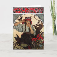 Chorale Moravienne Alphonse Mucha Card