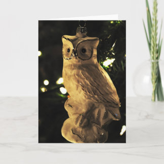 Cartes Pour Fêtes Annuelles Chouette de Noël