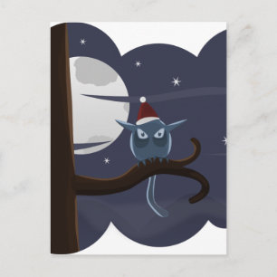 Cartes Pour Fêtes Annuelles chouette de noël effrayant
