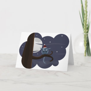 Cartes Pour Fêtes Annuelles chouette de noël effrayant