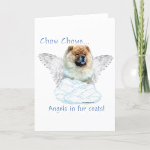Cartes Pour Fêtes Annuelles Chow Chow Angel